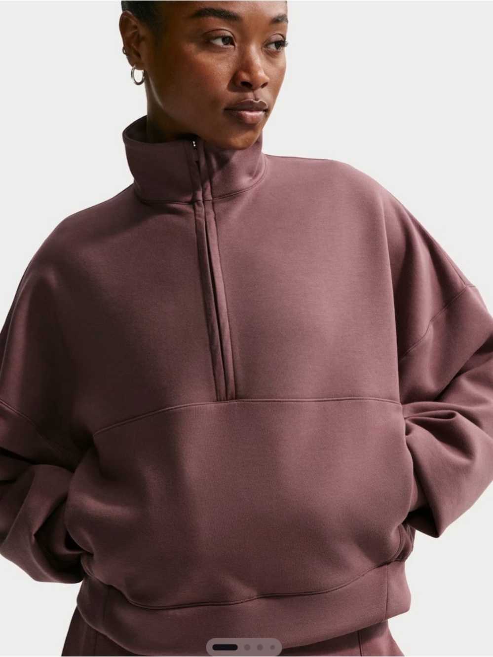 Nike 24.7 ImpossiblySoft
Women's Dri-FIT Oversized 1/2-Zip Top never worn